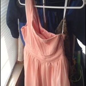 Peachish Pink Brides Maid Dress